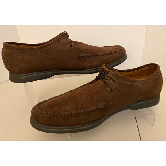 Peter Millar Crowders Suede‎ Lace Up Shoes 12M Casual Non-Slip Comfort Slip-On - Picture 1 of 14